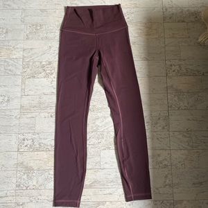 Lululemon leggings, Color Darkest magenta, Size 2